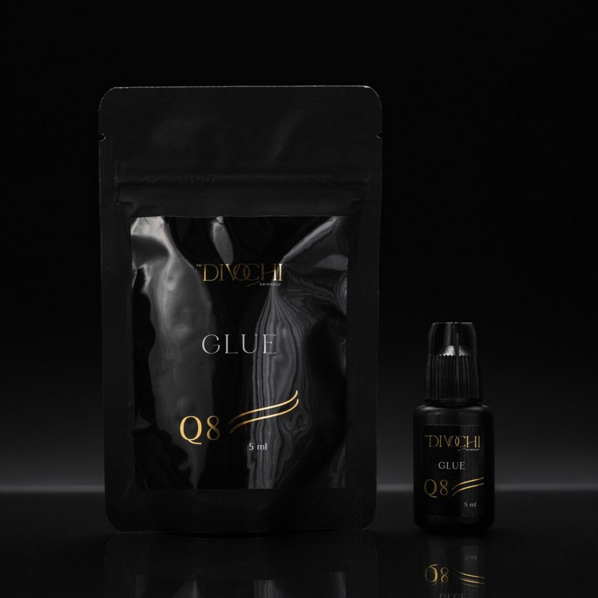Клей чорний "Q8", DIVOCHI, 5мл