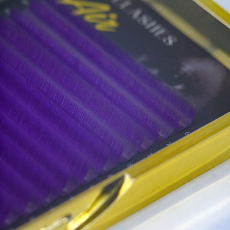 Purple eyelashes AIR DIVOCHI 20 lines Mix