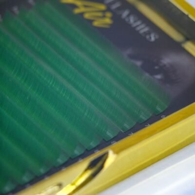 Green eyelashes AIR DIVOCHI 20 lines Mix