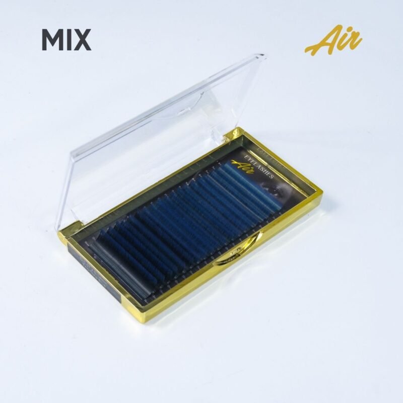 Eyelashes two-tone blue 20 lines Mix