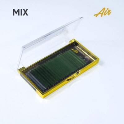 Eyelashes two-tone green 20 lines Mix